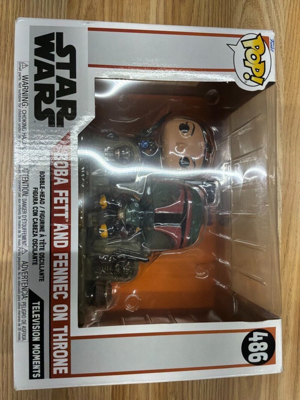 Funko Pop Star Wars Boba Fett & Fennec on Throne #486 Television Moments New